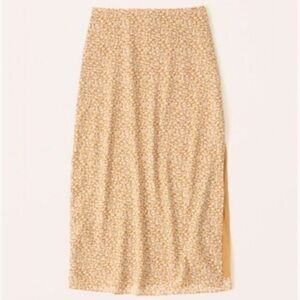 Abercrombie and Fitch High Slit Midi Skirt